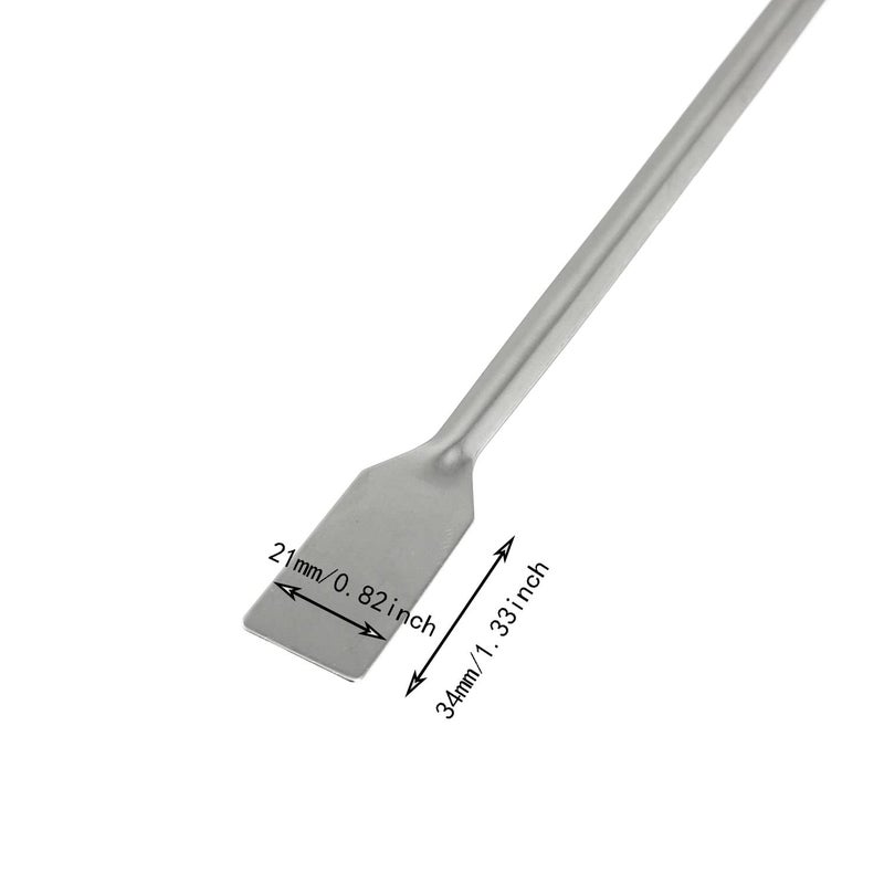 RLECS Lab Spoon 2PCS Extended 30cm/11.8 inch Stainless Steel Sampling Spoons, 2 in 1 Lab Spatula, Lab Spoon Spatula, Laboratory Sampling Spoon Mixing Spatula, Reagent Sampling Spoon - Image 5